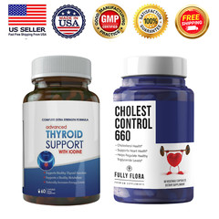 Thyroid Support Metabolism Support & Cholesterol Control Heart 660mg Supplement