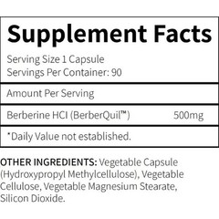 Berberine 500mg 90 Capsules – Metabolism Support, Antioxidant, High Potency
