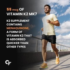 Vitamin D tablets with Vitamin K2 MK7 Supplement 120 Veg Tablets s262