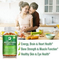 Multivitamin Highest Potency Daily Vitamins & Minerals Supplement 120 Capsules
