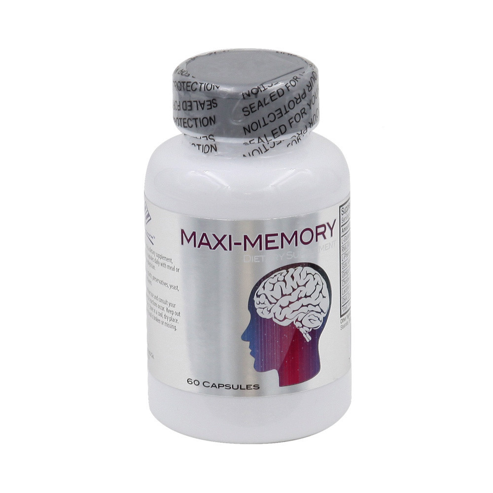 Maxi-Memory (60 Capsules) contains Ginkgo Biloba Lecithin L-Glutamine DHA