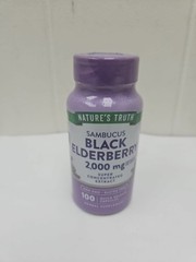 Sambucus Black Elderberry 2.000 mg Gluten free Non GMO 100 Caps