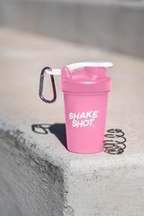 Stylish 4oz Pink Mini Shaker Bottle for Pre-Workout & Small Scoop Supplements