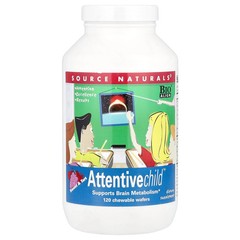 2 X Source Naturals, Attentive Child�, Sweet & Tart, 120 Chewable Wafers