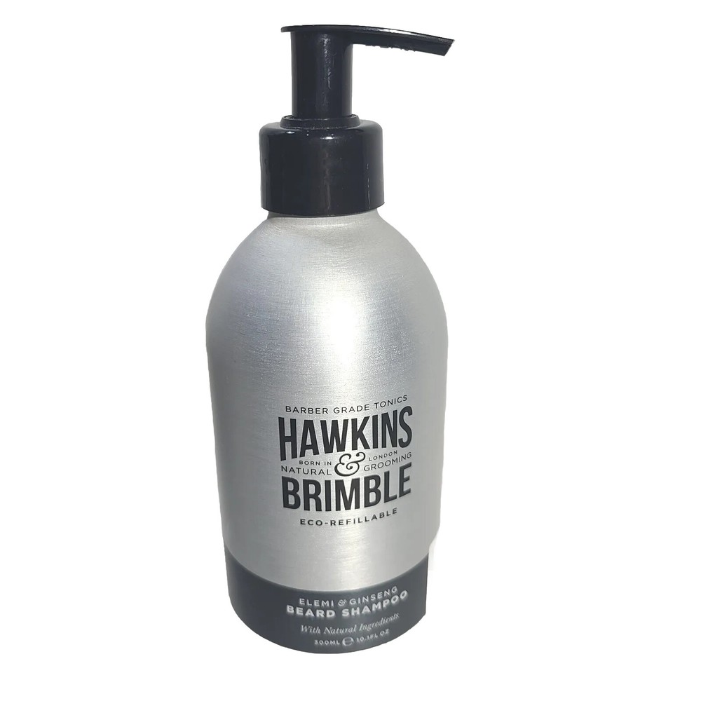 HAWKINS & BRIMBLE Beard Shampoo Elemi & Ginseng Barber Grade Eco Refillable 10oz