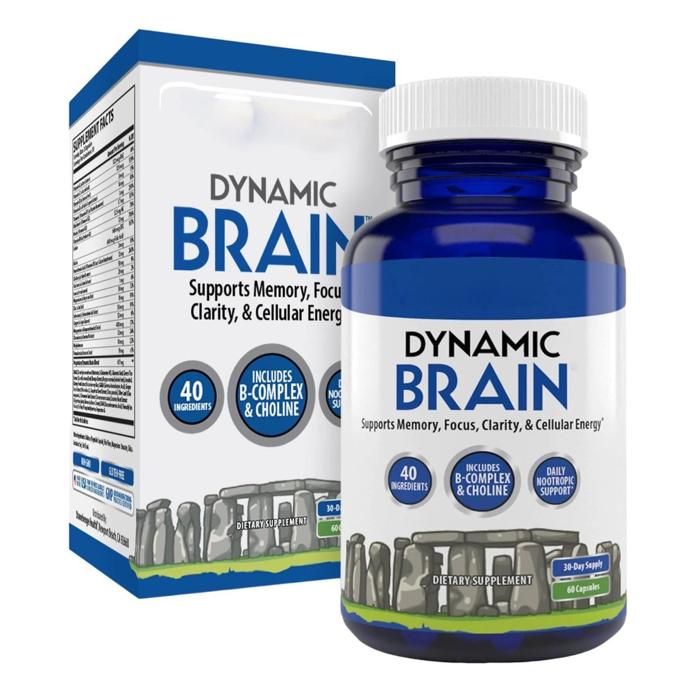 Dynamic Brain Supplement – Focus, 60 Capsules, Memory & Clarity Support