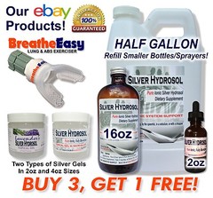 Ionic Colloidal Silver Hydrosol HALF GALLON 64 oz Immune Support