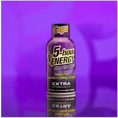 5-hour ENERGY Shot,Extra Strength Grape,1.93 Fl Oz (Pack of 24)