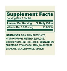 Spring Valley Vitamin B12 Supplement Timed-Release Tablets 1,000 mcg 300 Count