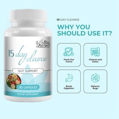 15 days cleanse-GUT SUPPORT-Supports intestinal comfort Gut digestive health