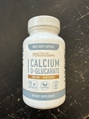 SM Nutrition Calcium D-Glucarate 500 mg + Bioperine – 90 Capsules – Exp 06/2027