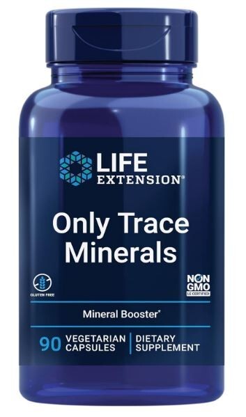 Life Extension Only Trace Minerals Mineral Booster Zinc 90 Vegetarian Capsules