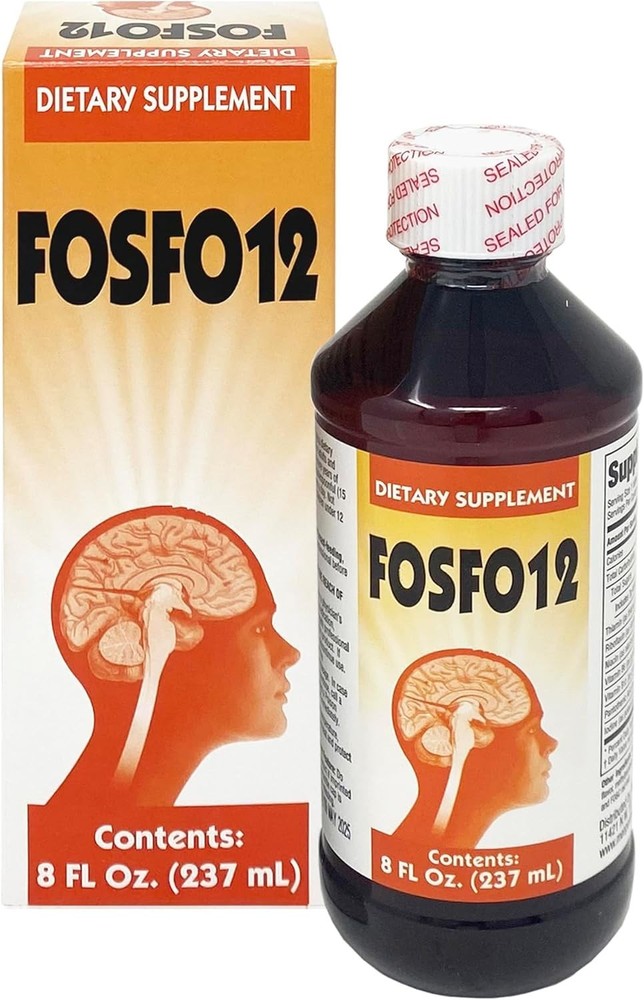 Fosfo12, 8 oz or 100 Tablets, Immune Support, Vitamin Fusion, Metabolism Energy
