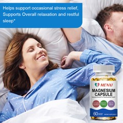 Magnesium Glycinate High Absorption,Improved Sleep,Stress & Anxiety Relief 120Pc