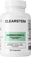 CLEARSTEM – MINDBODYSKIN Suplemento hormonal para el acné (sin 5-HTP) – Suplemen