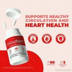Circusync Capsules, Healthy Circulation & Blood Support Supplement – 3 Pack