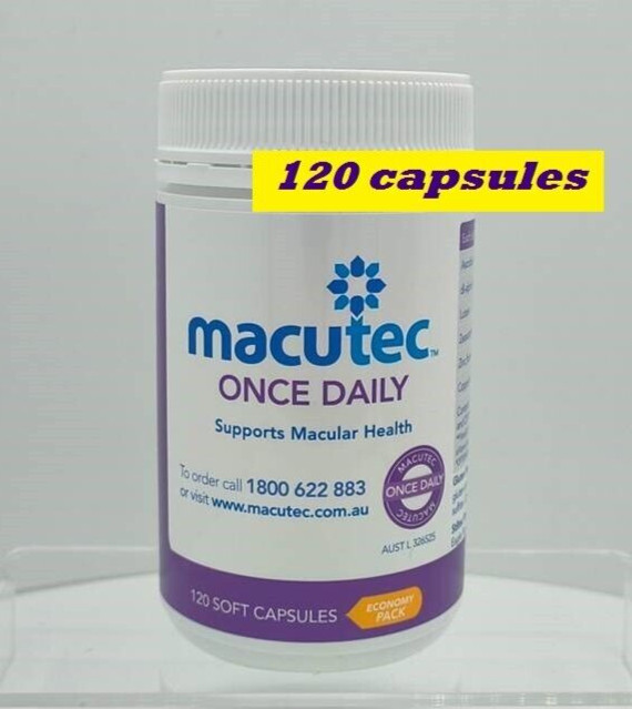 Macutec Once Daily 120 capsules Protection for your eyes Supports Macula Health