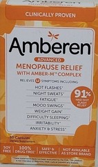 Amberen Menopause Relief Capsules 60-Count Free QUICK Shipping!