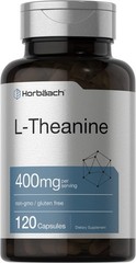Horbäach L-Theanine Supplement | 400mg | 120 Powder 120 Count (Pack of 1)