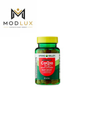 Spring Valley CoQ10 100mg Rapid-Release Softgels Heart Health 60 Count