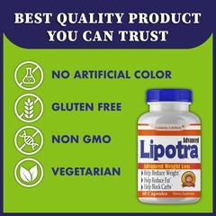 Lipotra Weight Loss Fat Burn Pills – Weight Loss Supplement – 60 Diet Pills