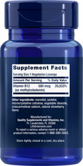 Life Extension B12 Dissolving 500 MCG 100 Tabs (Two Pack)