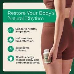 Lymphatic Drainage Capsules Natural Herbal Supplement for Immune Health & Fluid