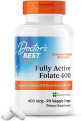 Natural 400 mcg Quatrefolic Folate – 90 Capsules for Healthier Emotional Balance