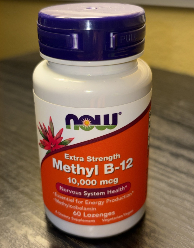 NOW FOODS Methyl B-12 10,000 mcg 60 Loz EXP 05/2028