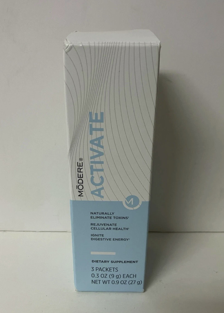 Modere Activate 3 Packets 0.3oz each EXP 9/25 New and Sealed