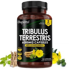 Tribulus Terrestris 120pcs,Improves Mood,Enhances Endurance,Athletic Performance