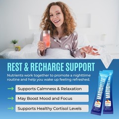MAGICRELAX Calming Sparking Mix 8in1 Magnesium KSM66 Ashwagandha Saffron Vita…