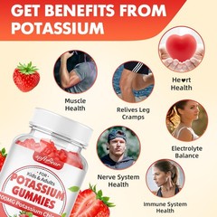 softbear Potassium Gummies for Adults, Sugar Free Potassium Chloride Gummies …