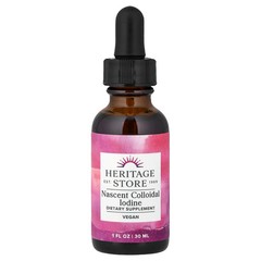 2 X Heritage Store, Nascent Colloidal Iodine, 1 fl oz (30 ml)