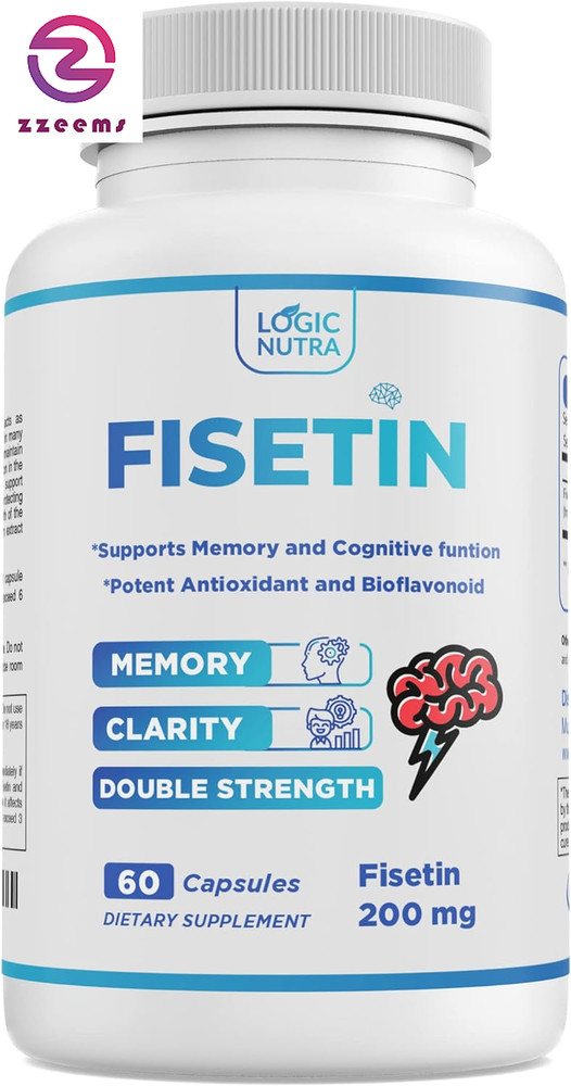 Fisetin Double Strength – 200 Mg – 60 Capsules – Potent Antioxidant Supplement f
