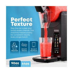 Iceman by Chefman Slush-Ease MAX 90oz Slushie Machine, 64oz Liquid Capacity F…