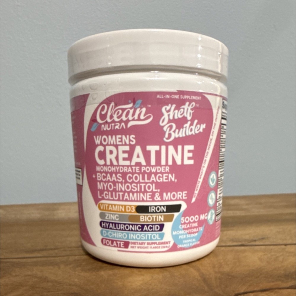 Clean Nutra Creatine Monohydrate Powder Women 5000mg Collagen 30 Servings