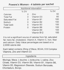 Powers’x Women Tablets for Energy and Vitality – 24 tablets