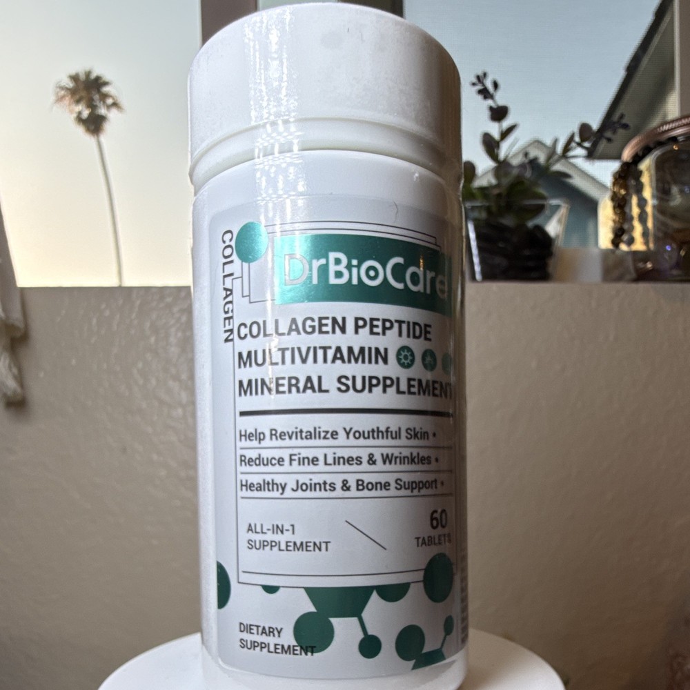 DrBioCare Collagen Peptides Multivitamin + Mineral All-in-1 Supplement 60 Tabs