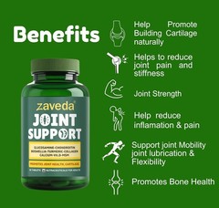 Z.aveda Joint Support Glucosamine MSM Collagen 60 Tablets