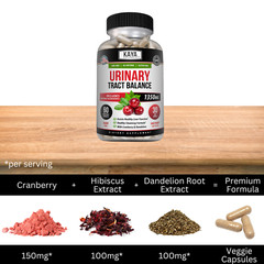 (2 Pack) Urinary Tract Balance 60ct D Mannose w/ Cranberry Hibiscus Dandelion