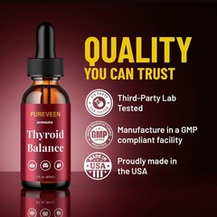 (5 Pack) Pureveen Liquid Drops – Pure Veen Extra Strength Thyroid Balance