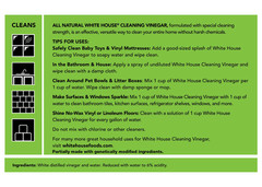 Multipurpose Cleaning Vinegar All Natural 1 Gallon 128 fl oz Concentrated Eco