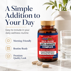 Parasite Binder Capsules 90 Caps – Detox Support, Natural Cleanse Aid