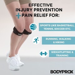 Bodyprox Patella Tendon Knee Strap 2 Pack, Pain Relief Support One Size