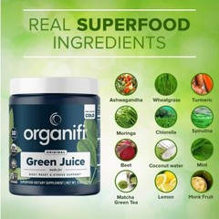 Organifi Green Juice Superfood 30 Day Supply exp 8/25 NEW PACKAGING
