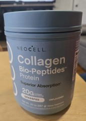 NEOCELL Collagen Bio-Peptides Protein | 20 Oz | Unflavored |Grassfed Exp 10/2030