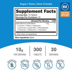 OptimalAmino Tablets (300 Count) | 99% Utilized 300 Count (Pack of 1)