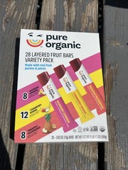 New Pure Organic Layered Fruit Bars – Variety Pack, 28 Organic Bars EXP 05/26