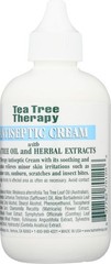 Tea Tree Therapy Cream Antiseptic, 4 oz 4 Fl Oz (Pack of 1), No Color